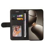 For Xiaomi 15T Pro Leather Phone Case Stand Wallet with Bi-colour Splicing Design