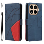 For Xiaomi 15T Pro Leather Phone Case Stand Wallet with Bi-colour Splicing Design