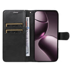 For Xiaomi 15T Leather Wallet Case with Strap Solid Color Phone Stand Cover