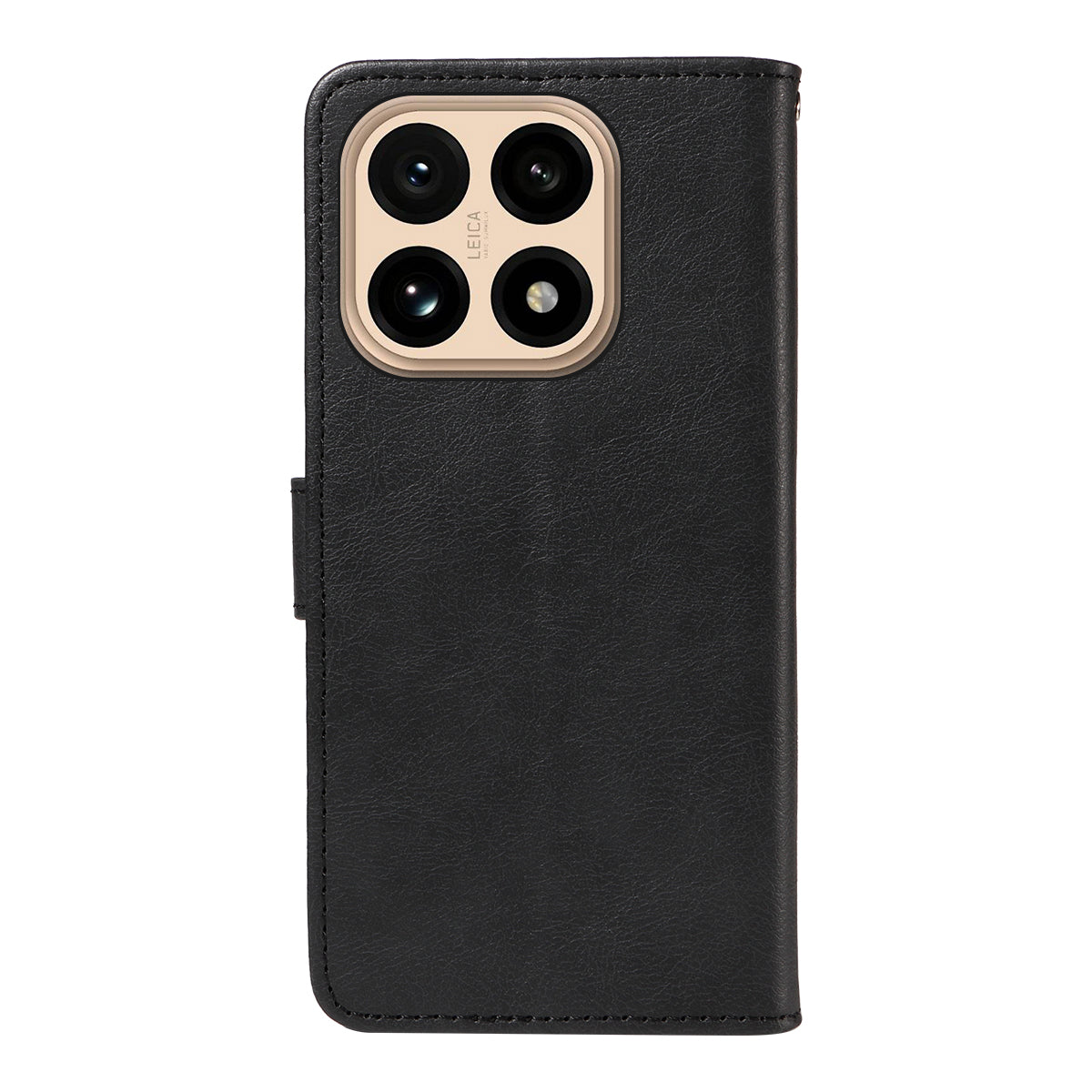 For Xiaomi 15T Leather Wallet Case with Strap Solid Color Phone Stand Cover