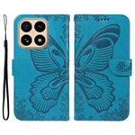 For Xiaomi 15T Case Butterfly Pattern PU Leather Folio Flip Phone Cover