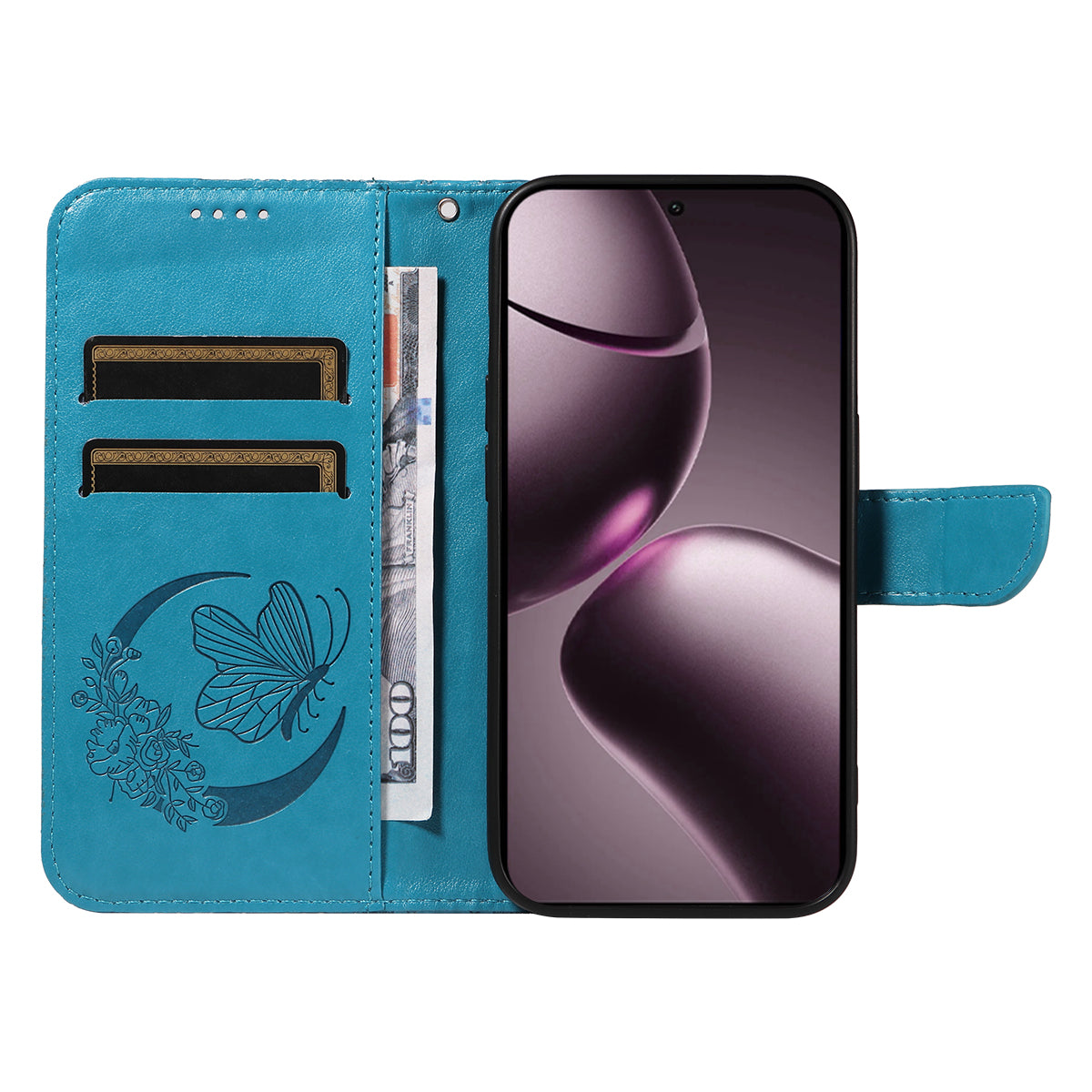 For Xiaomi 15T Case Butterfly Pattern PU Leather Folio Flip Phone Cover