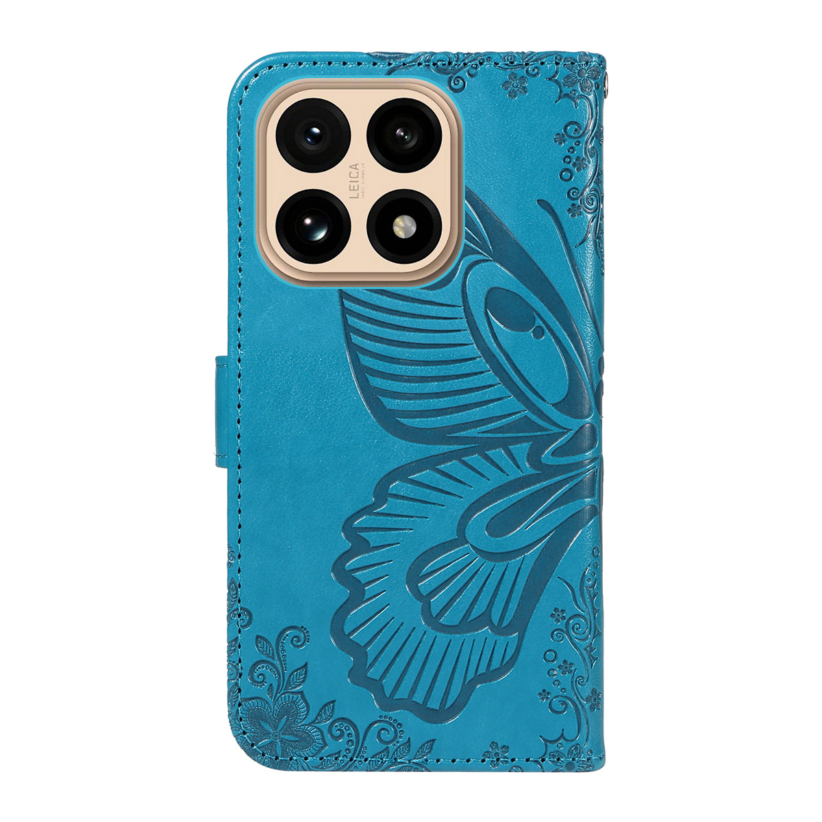 For Xiaomi 15T Case Butterfly Pattern PU Leather Folio Flip Phone Cover