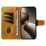 For Xiaomi 15T Pro Leather Case Wallet Stand Grids Imprinted Phone Cover with Strap
