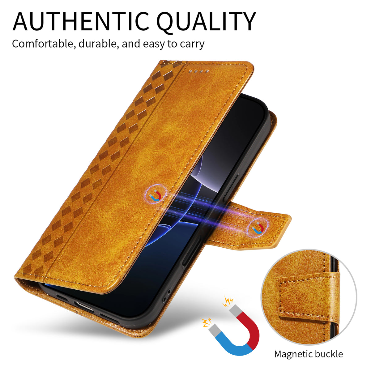 For Xiaomi 15T Pro Leather Case Wallet Stand Grids Imprinted Phone Cover with Strap