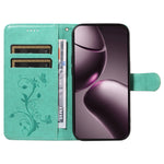 For Xiaomi 15T PU Leather Cases Flower Pattern Wallet Stand Phone Cover with Strap