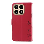 For Xiaomi 15T Leather Wallet Case with Strap Dandelion Imprint Phone Stand Cover