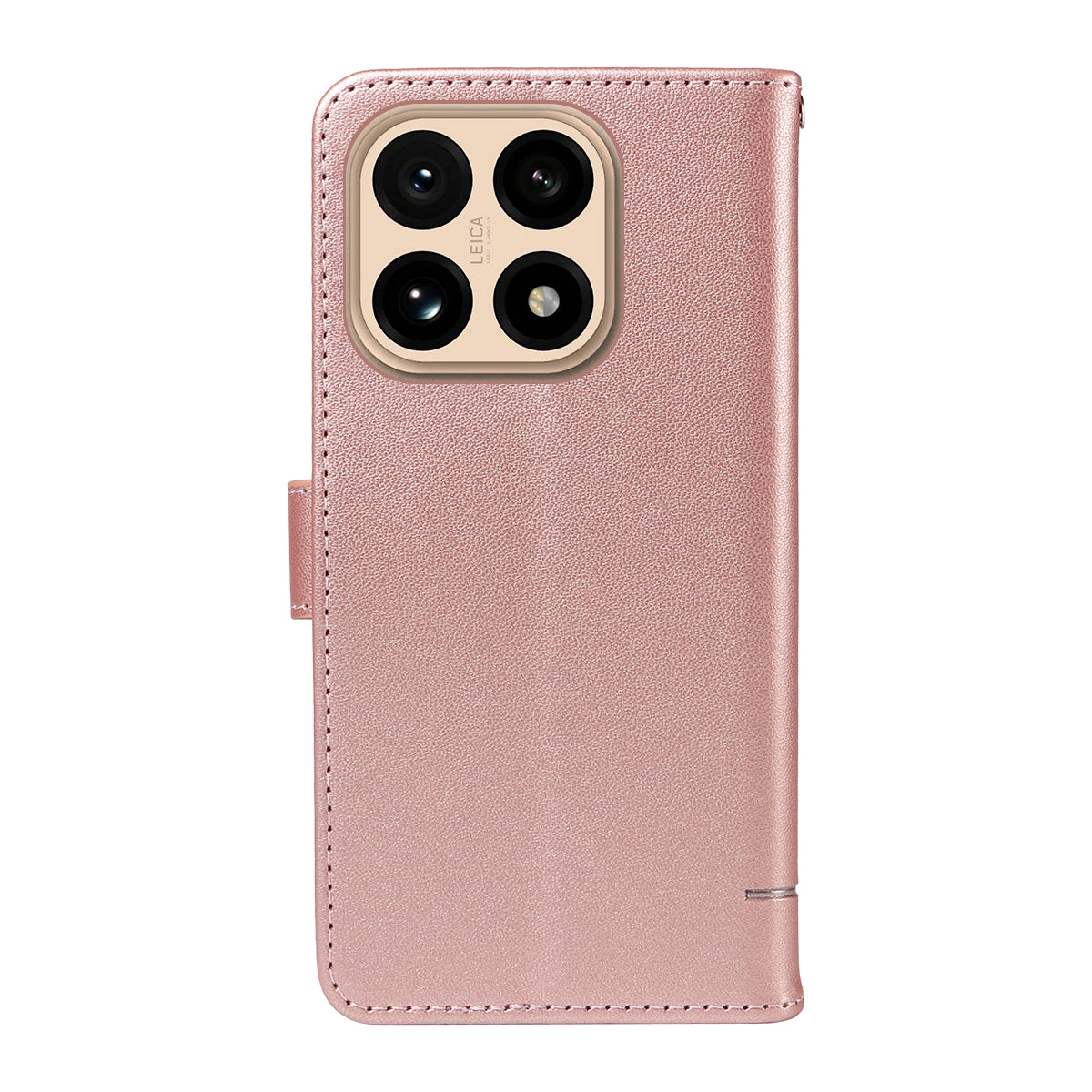 Xiaomi 15T-skal med kattmönster och läderfodral med handledsrem