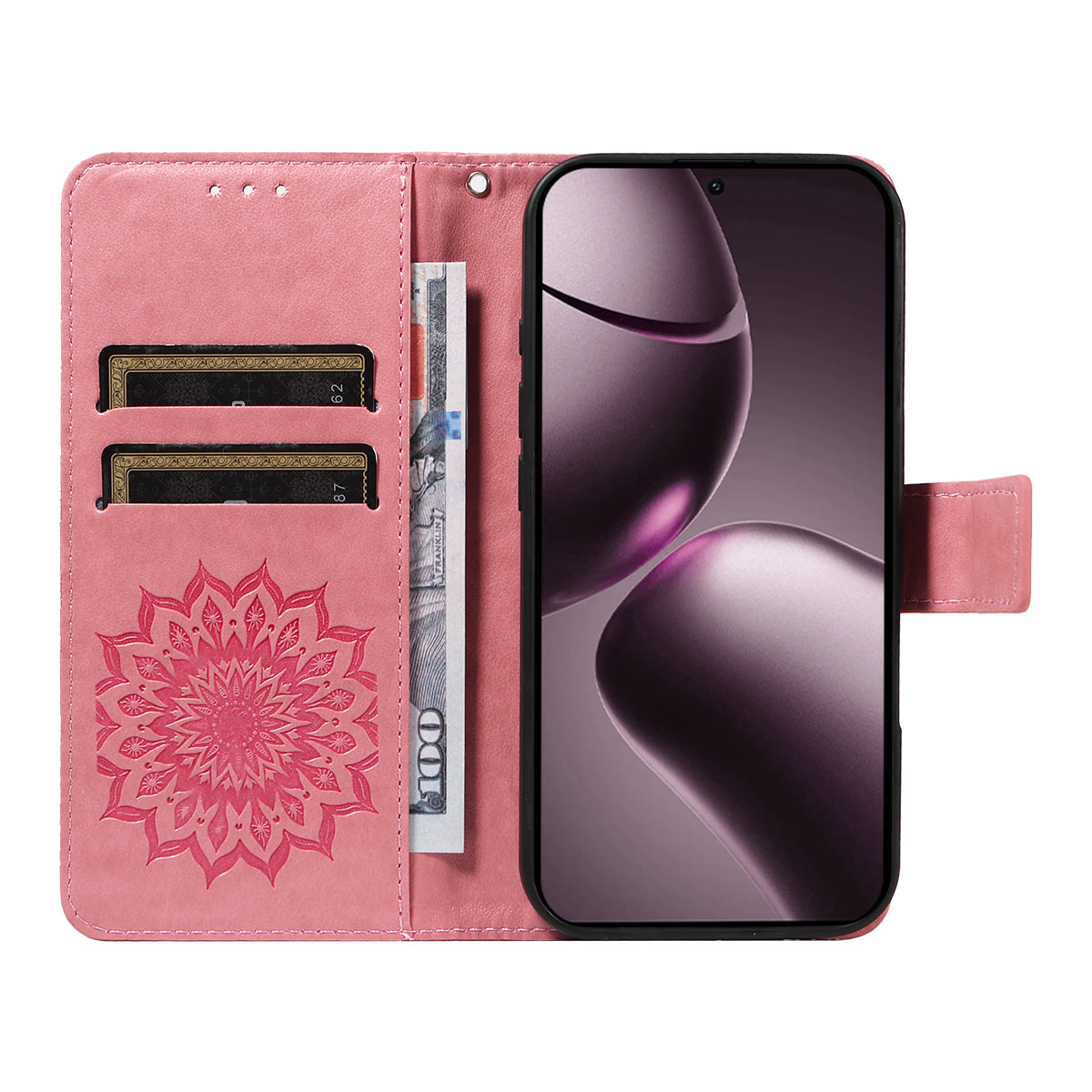 For Xiaomi 15T Leather Wallet Case Sunflower Imprinted Phone Cover