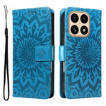 For Xiaomi 15T Leather Wallet Case Sunflower Imprinted Phone Cover