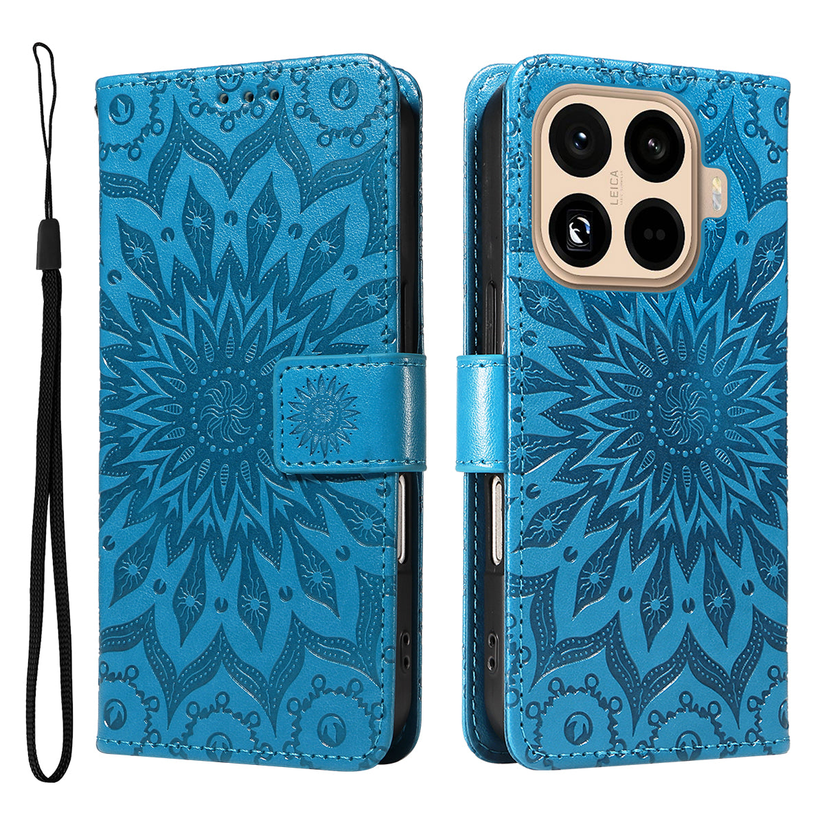 For Xiaomi 15T Pro Leather Wallet Case Sunflower Imprinted Phone Cover