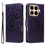 For Xiaomi 15T Pro Leather Wallet Case Sunflower Imprinted Phone Cover