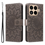 For Xiaomi 15T Pro Leather Wallet Case Sunflower Imprinted Phone Cover