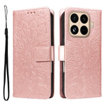 For Xiaomi 15T Pro Leather Wallet Case Sunflower Imprinted Phone Cover