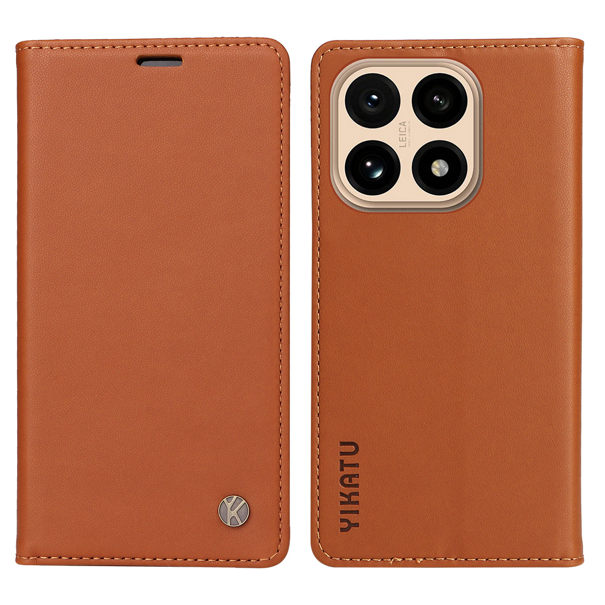YIKATU For Xiaomi 15T Phone Cases  Magnetic Closure PU Leather Mobile Cover