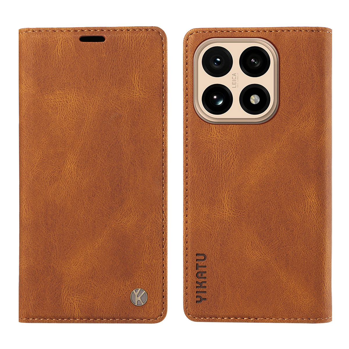 YIKATU For Xiaomi 15T Leather Cover  YK-004 Skin-Touch Wallet Phone Cases