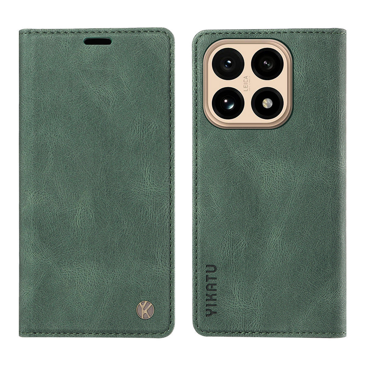YIKATU For Xiaomi 15T Leather Cover  YK-004 Skin-Touch Wallet Phone Cases