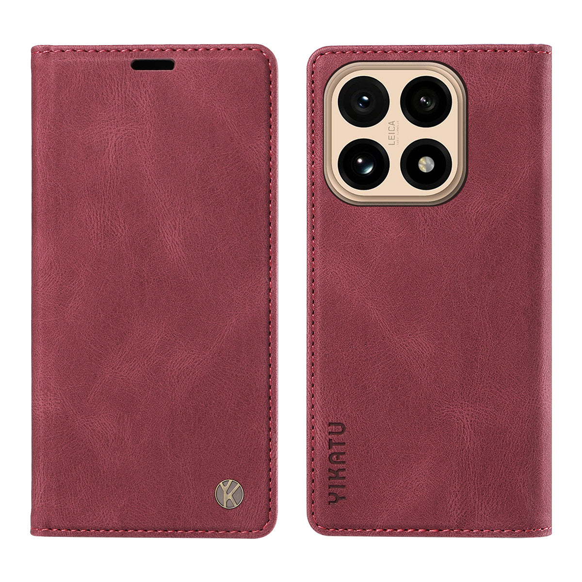 YIKATU For Xiaomi 15T Leather Cover  YK-004 Skin-Touch Wallet Phone Cases