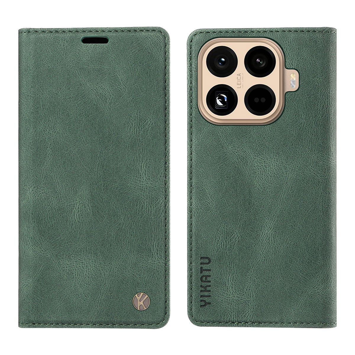 YIKATU Läderfodral För Xiaomi 15T Pro YK-004 Plånboksfodral med beröringsskydd