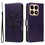 For Xiaomi 15T Phone Case with Stand Cat Tree Pattern Leather Wallet Mobile Cover