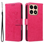 For Xiaomi 15T Phone Case with Stand Cat Tree Pattern Leather Wallet Mobile Cover