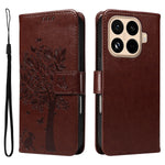 For Xiaomi 15T Pro Phone Case with Stand Cat Tree Pattern Leather Wallet Mobile Cover