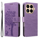 For Xiaomi 15T Pro Phone Case with Stand Cat Tree Pattern Leather Wallet Mobile Cover