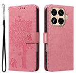 For Xiaomi 15T Pro Phone Case with Stand Cat Tree Pattern Leather Wallet Mobile Cover