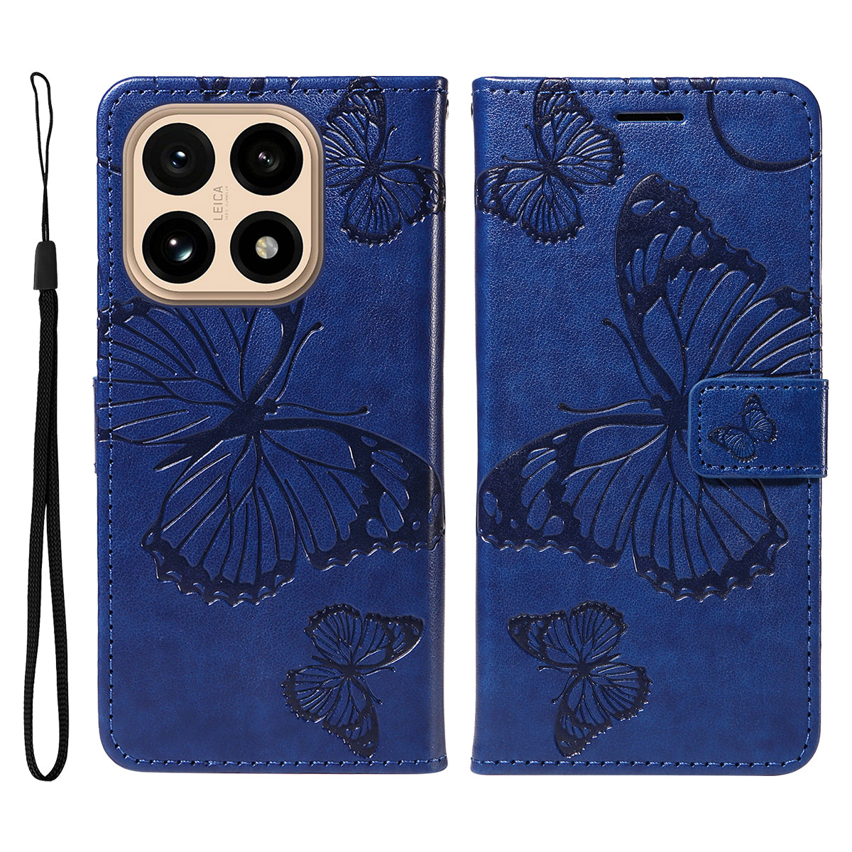 For Xiaomi 15T Wallet Case Floral Butterfly Imprinted Leather Phone Cover Stand