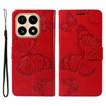 For Xiaomi 15T Wallet Case Floral Butterfly Imprinted Leather Phone Cover Stand