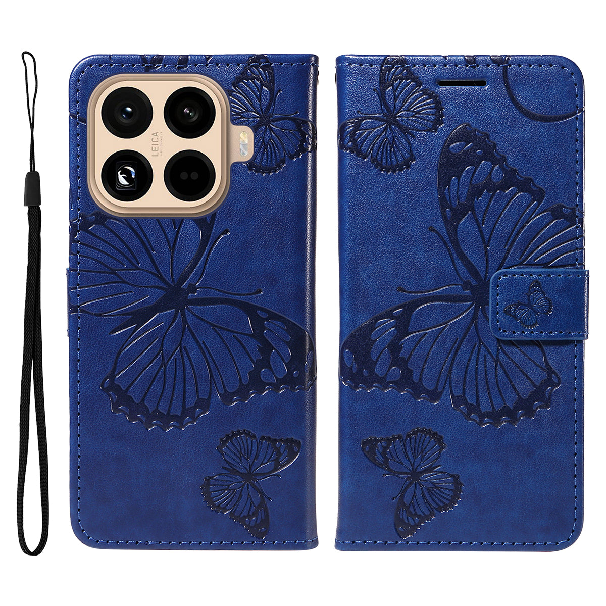 For Xiaomi 15T Pro Wallet Case Floral Butterfly Imprinted Leather Phone Cover Stand