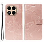 For Xiaomi 15T Pro Wallet Case Floral Butterfly Imprinted Leather Phone Cover Stand