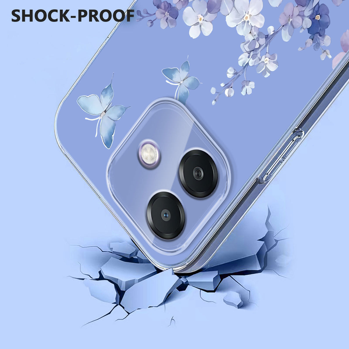 For Oppo A3x 5G (India) / Oppo A3x 4G / Oppo A3 5G / Oppo A3 4G / Oppo A40 4G / Oppo A40M 4G / Oppo A3i 5G / Oppo A5i 4G / Oppo A60 5G Case Butterfly Floral Pattern Printing TPU Phone Back Cover