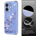 For Oppo A3x 5G (India) / Oppo A3x 4G / Oppo A3 5G / Oppo A3 4G / Oppo A40 4G / Oppo A40M 4G / Oppo A3i 5G / Oppo A5i 4G / Oppo A60 5G Case Butterfly Floral Pattern Printing TPU Phone Back Cover