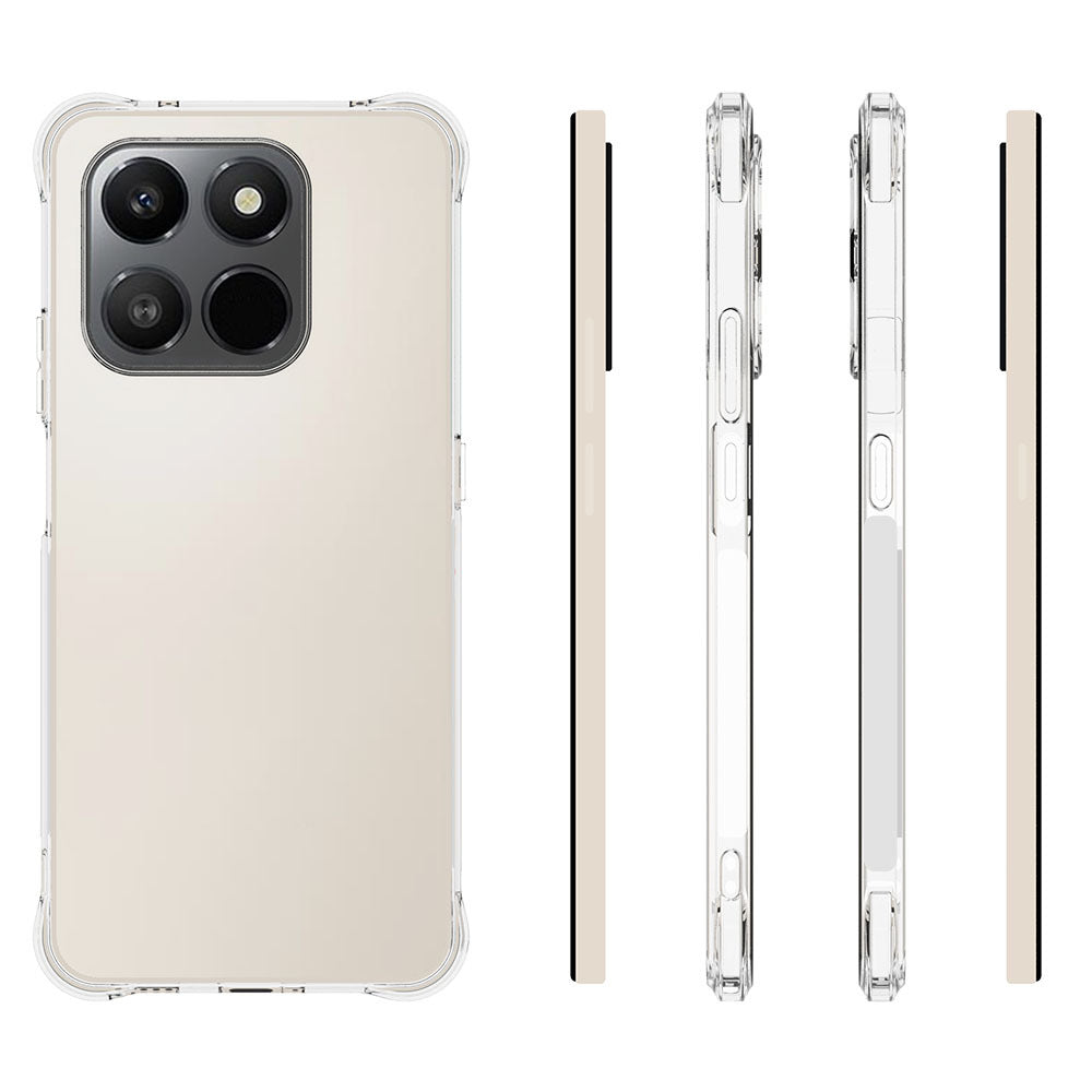 WANLONFENG For Honor 400 Smart 5G / 4G / X7d 4G Clear TPU Case  TM Series 2.0mm Phone Back Cover