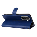 For Huawei Enjoy 50 / nova Y70 Plus 4G / nova Y70 Case Solid Color Leather Mobile Cover Wallet Stand with Strap
