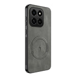 WANLONFENG For Honor 400 Smart 5G / 4G / X7d 4G Magnetic Case SD1 Series Nappa Texture PC TPU Phone Cover