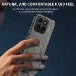 WANLONFENG For Honor 400 Smart 5G / 4G / X7d 4G Magnetic Case SD1 Series Nappa Texture PC TPU Phone Cover