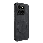 WANLONFENG For Honor 400 Smart 5G / 4G / X7d 4G Magnetic Case SD1 Series Nappa Texture PC TPU Phone Cover