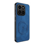 WANLONFENG For Honor 400 Smart 5G / 4G / X7d 4G Magnetic Case SD1 Series Nappa Texture PC TPU Phone Cover