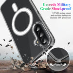 Samsung Galaxy M17 5G / F17 5G / A18 4G / A18 5G / A17 5G / A17 4G Genomskinligt Magnetiskt mobilskal TPU + Akryl Baksida