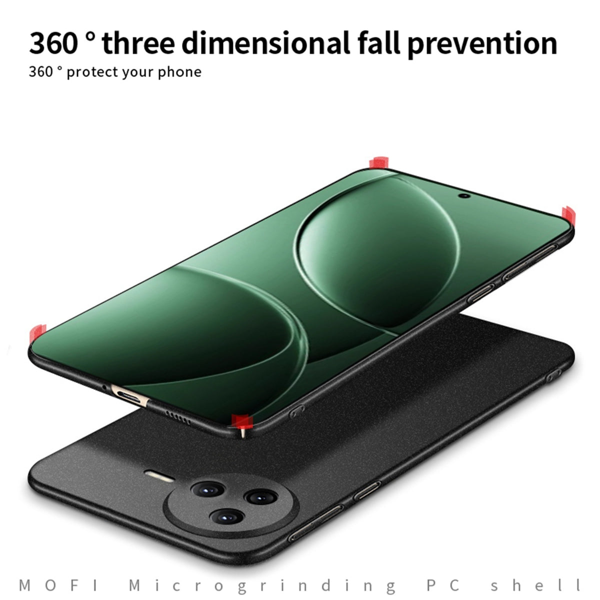 MOFI för Xiaomi Redmi K80 5G PC-skal Shield Matte Series Slim Fit mobilskal
