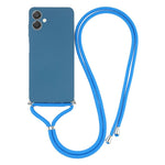 For Samsung Galaxy A04e 4G Case Flexible TPU Fiber Lining Anti-Shock Crossbody Phone Cover