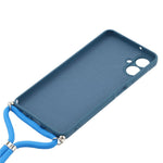 For Samsung Galaxy A04e 4G Case Flexible TPU Fiber Lining Anti-Shock Crossbody Phone Cover