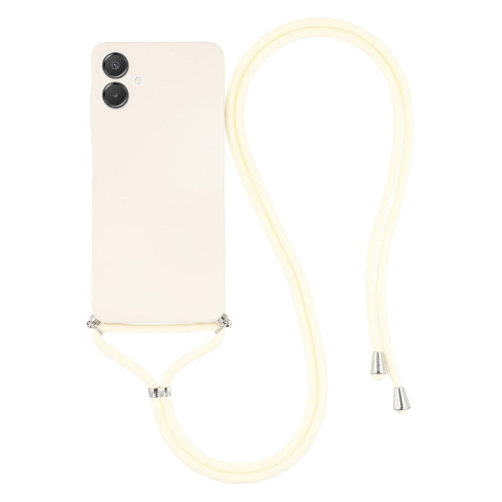 For Samsung Galaxy A04e 4G Case Flexible TPU Fiber Lining Anti-Shock Crossbody Phone Cover