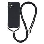 For Samsung Galaxy A04e 4G Case Flexible TPU Fiber Lining Anti-Shock Crossbody Phone Cover