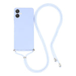 For Samsung Galaxy A04e 4G Case Flexible TPU Fiber Lining Anti-Shock Crossbody Phone Cover