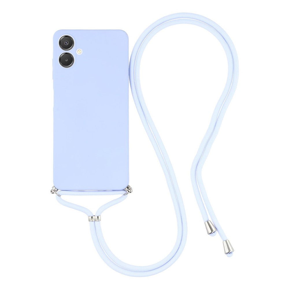 For Samsung Galaxy A04e 4G Case Flexible TPU Fiber Lining Anti-Shock Crossbody Phone Cover