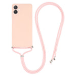 For Samsung Galaxy A04e 4G Case Flexible TPU Fiber Lining Anti-Shock Crossbody Phone Cover