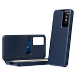 For Samsung Galaxy S25 FE Case with Card Holder Smart View Window Leather Phone Cover